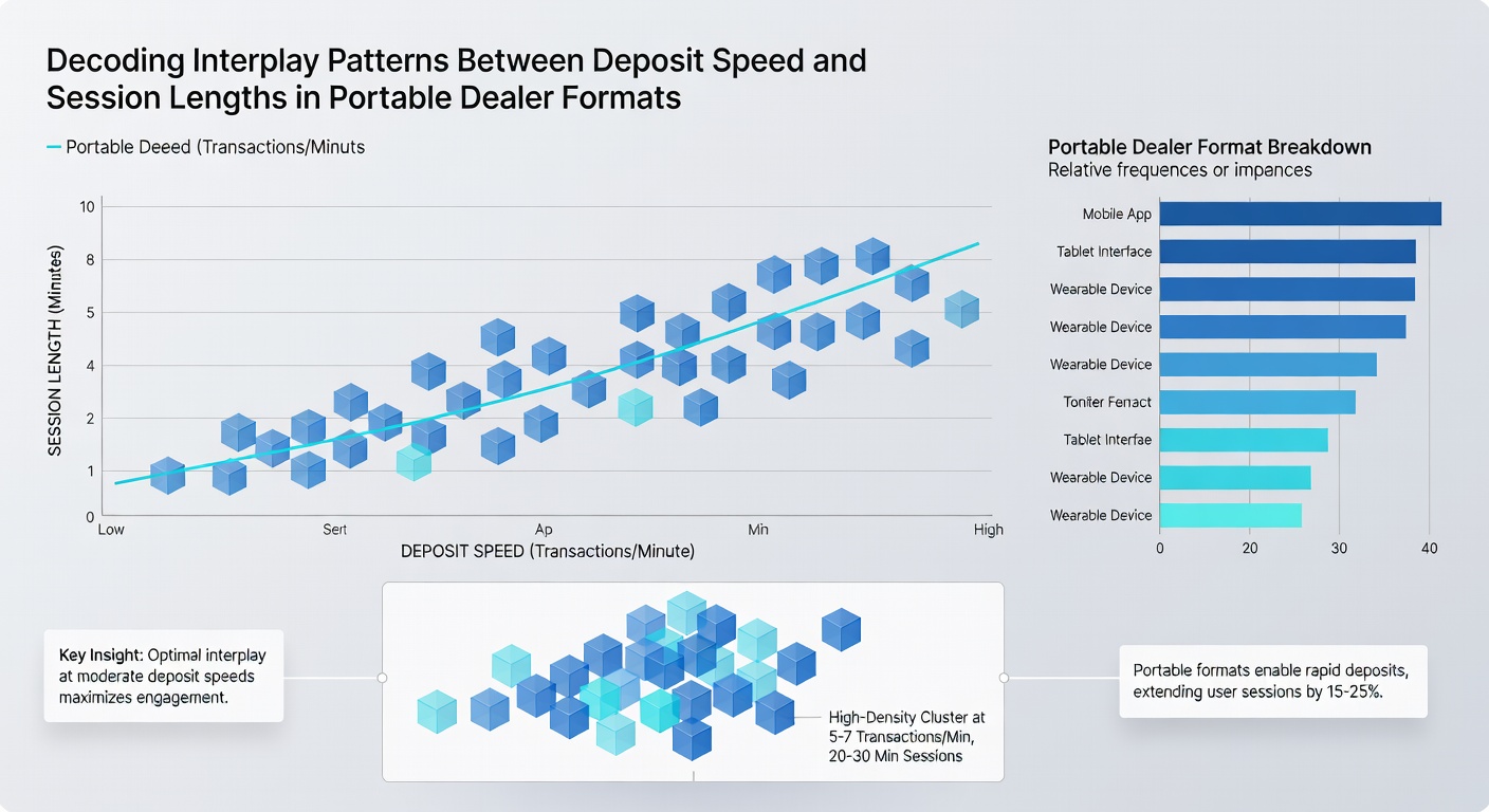 Data visualization of deposit speed versus session duration in mobile dealer games