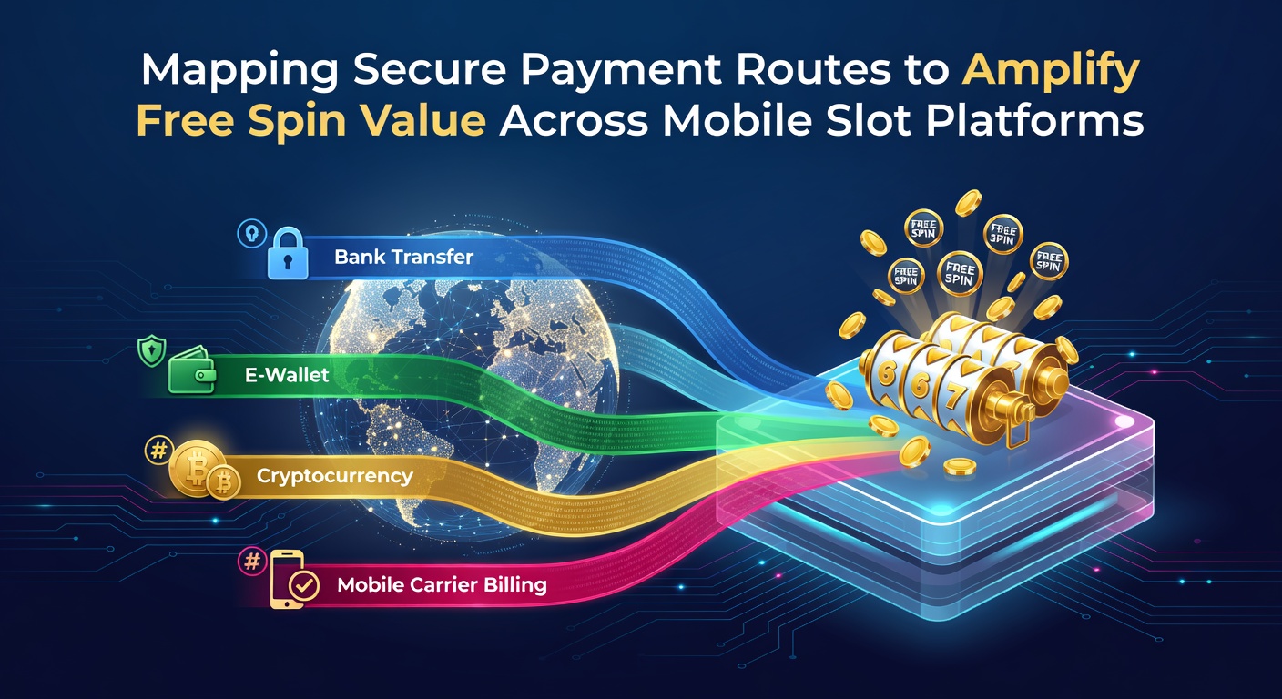 Secure payment pathways visualized on a mobile slot interface showing encrypted transaction routes and free spin bonuses