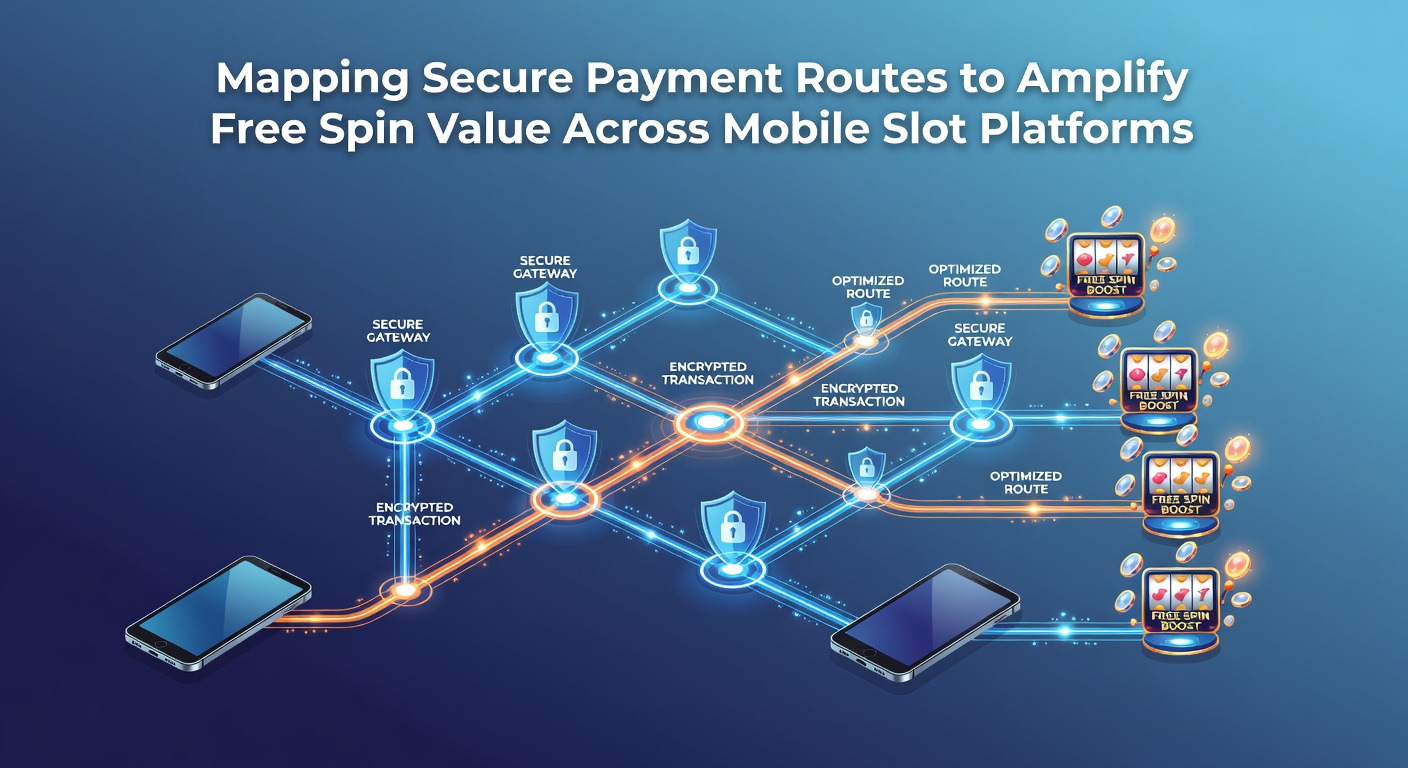 Mobile device displaying slot game with overlaid secure payment icons and value amplification metrics for free spins