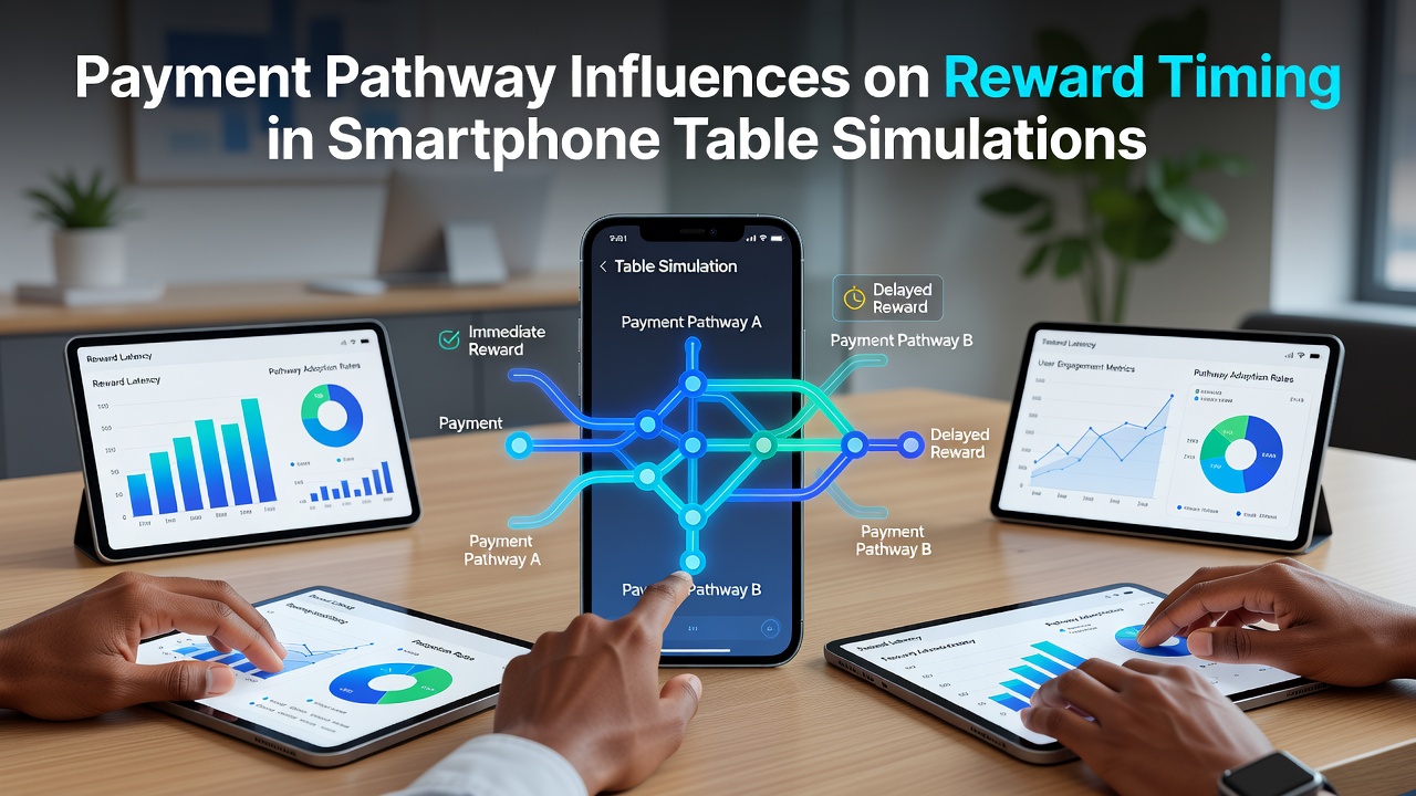 Smartphone displaying table game interface with payment and reward timing indicators