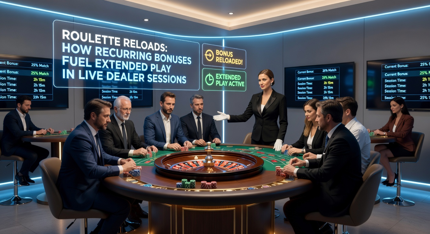 Infographic chart displaying graphs of session duration increases tied to reload bonus usage in live roulette